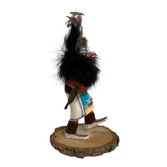 Vintage Hopi Hemis Kachina Doll Feather Detail Traditional Attire Katsina Dancer - Picture 4 of 7